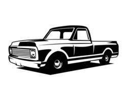 c10 camion logo silhouette. isolato su bianca sfondo lato Visualizza. migliore per distintivo, emblema, icona. vettore illustrazione a disposizione nel eps 10.