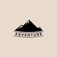 montagna Vintage ▾ logo vettore, avventura logo ispirazione vettore
