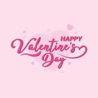 gratuito vettore contento San Valentino giorno lettering