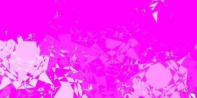 sfondo vettoriale viola chiaro, rosa con forme poligonali.