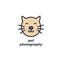 vettore cartello animale domestico fotografia simbolo è isolato su un' bianca sfondo. icona colore modificabile.