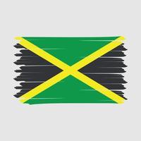Giamaica bandiera spazzola design vettore illustrazione