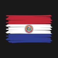 paraguay bandiera spazzola design vettore illustrazione