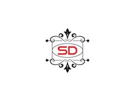 alfabeto sd logo Immagine, creativo sd lusso lettera logo icona vettore