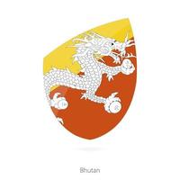 bandiera di bhutan. vettore