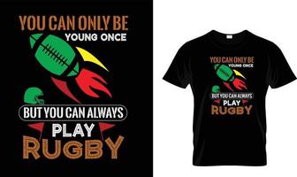 Rugby gratuito maglietta design vettore