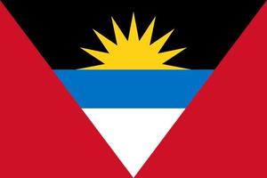 illustrazione semplice della bandiera di antigua e barbuda per il giorno dell'indipendenza o le elezioni vettore