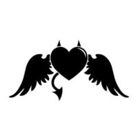 semplice illustrazione dell'icona del cuore per st. San Valentino vettore