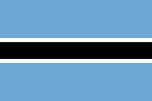 bandiera del botswana semplice illustrazione per il giorno dell'indipendenza o le elezioni vettore