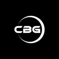 cbg lettera logo design nel illustrazione. vettore logo, calligrafia disegni per logo, manifesto, invito, eccetera.
