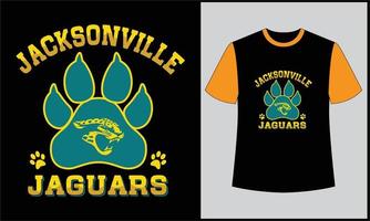 il Jacksonville giaguari illustrazione vettore tigre t camicia design