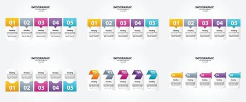 Questo vettore infografica impostato è Perfetto per pubblicità il tuo attività commerciale nel opuscoli. volantini. e riviste.