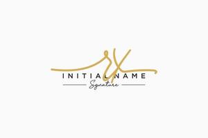 iniziale rx firma logo modello vettore. mano disegnato calligrafia lettering vettore illustrazione.