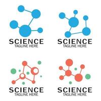 molecola simbolo logo modello vettore illustrazione, neurone logo o nervo cellula logo design
