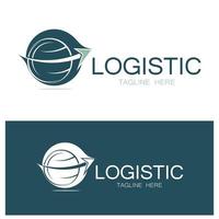 la logistica logo icona illustrazione vettore design distribuzione simbolo consegna di merce economia finanza