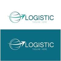 la logistica logo icona illustrazione vettore design distribuzione simbolo consegna di merce economia finanza