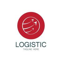 la logistica logo icona illustrazione vettore design distribuzione simbolo consegna di merce economia finanza