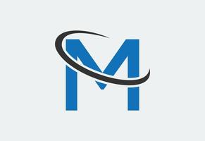 lettera m logo design modello, vettore illustrazione