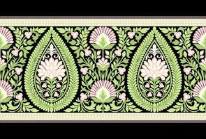 geometrico etnico modello senza soluzione di continuità fiore colore orientale. senza soluzione di continuità modello. design per tessuto, tenda, sfondo, tappeto, sfondo, vestiario, avvolgere, batik, tessuto vettore illustrazione.