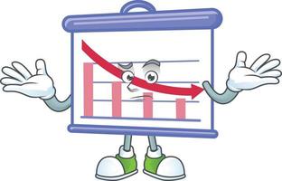 giù grafico tavola vettore