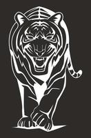 tigre illustrazione design viso emblema simbolo vettore