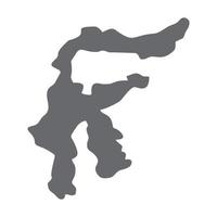carta geografica di sulawesi isola, un' Provincia di Indonesia. semplice piatto grigio icona su bianca sfondo. sulawesi isola illustrazione silhouette isolato su bianca sfondo. adatto per Indonesia carta geografica design vettore