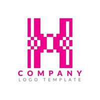 h logo. h lettera design vettore illustrazione su Marrone colore sfondo