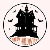 contento Halloween tipografia design vettore file