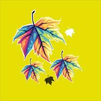 autunno le foglie wpap vettore