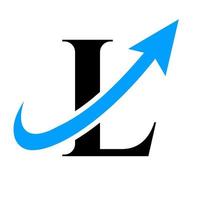lettera l finanziario logo per marketing e finanziario attività commerciale logotipo vettore