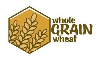 totale grano Grano, agricoltura logo icona vettore