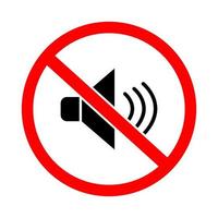 no suono, no smartphone, no Telefono cellula, non fare essere rumoroso cartello simbolo vettore illustrazione