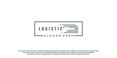 logistica logo icona design vettore illustrazione