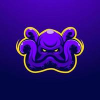 kraken esport logo design vettore con moderno illustrazione concetto stile per squadra gli sport e gioco