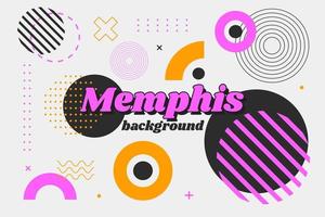 sfondo geometrico di memphis vettore