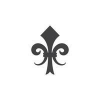 disegno dell'icona di fleur de lis vettoriale