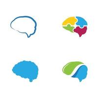 illustrazione vettoriale del cervello di salute