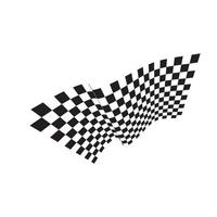 disegno dell'icona della bandiera di gara vettore