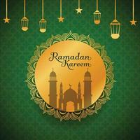 Ramadan sociale media e instagram inviare vettore