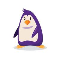 pinguino cartone animato personaggio vettore illustrazione