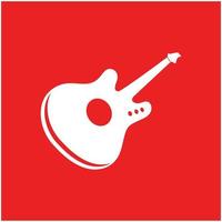 chitarra illustrazione logo design vettore e simbolo