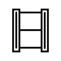 videocassetta icona linea isolato su bianca sfondo. nero piatto magro icona su moderno schema stile. lineare simbolo e modificabile ictus. semplice e pixel Perfetto ictus vettore illustrazione
