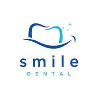 astratto dentale logo modello design. dentale Salute, dentale cura e dentale clinica. logo per Salute, dentista e clinica. vettore