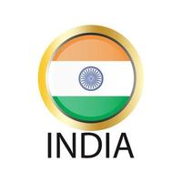 India nazione bandiera e carta geografica. vettori
