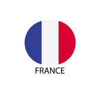 Francia nazione bandiera e carta geografica. vettori