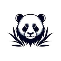 panda portafortuna logo concetto vettore illustrazione cartone animato. adatto per logo, sfondo, striscione, sfondo, carta, libro illustrazione, maglietta disegno, etichetta, coperchio, eccetera