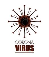 sfondo bianco scientifico banner coronavirus vettore