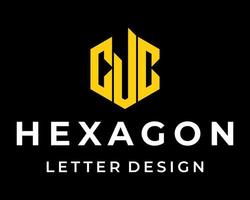 cjc lettera monogramma industria logo design. vettore