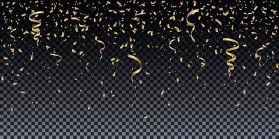 effetto di sfondo di particelle di scintillio dorato. vettore