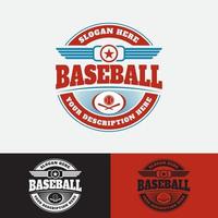 baseball Vintage ▾ modello logo formato vettore eps